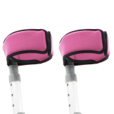 Pair Of Deluxe Neoprene Crutch Arm Cuff Covers - Enhance Comfort and Style for Your Crutches - Pink